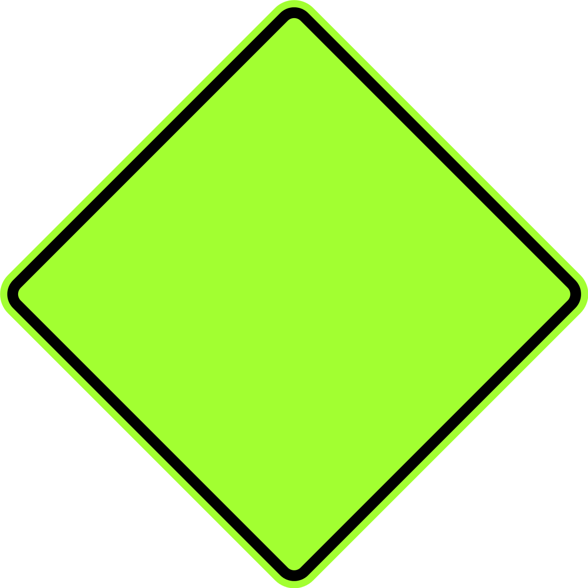 fluorescent label for warnings